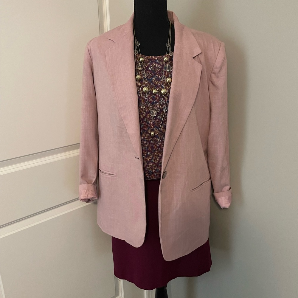 Mauve pink blazer by Dress Barn size 12.